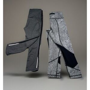 [2] Lululemon Pace Rival Crop 23" Women Size 6 &‎ Swift Speed Crop 21" Leggings